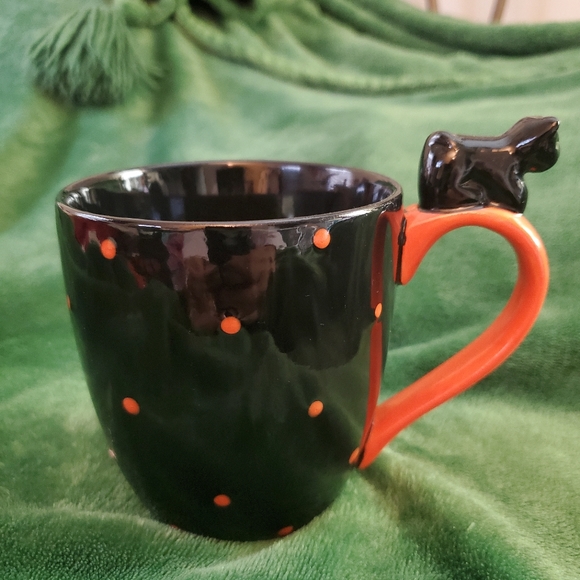 Global Design connections mug Halloween  cat pumpkin 14 OZ - Picture 4 of 6